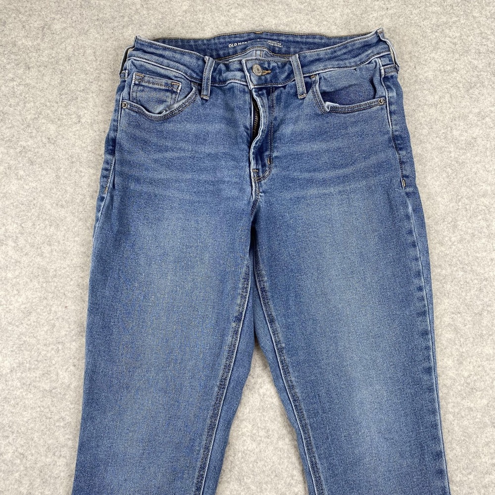 Old Navy Mid Rise Rockstar Super Skinny Jeans Womens 8 (27x27) Blue Stretch